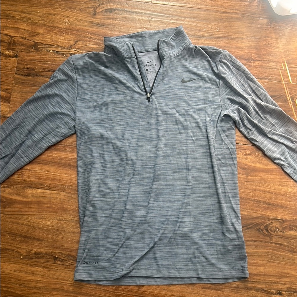 Nike Blue Quarter-Zip Pullover